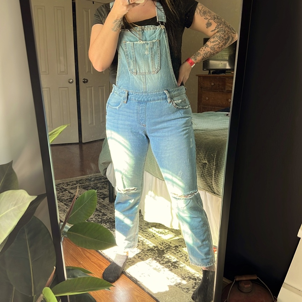Women’s denim overalls